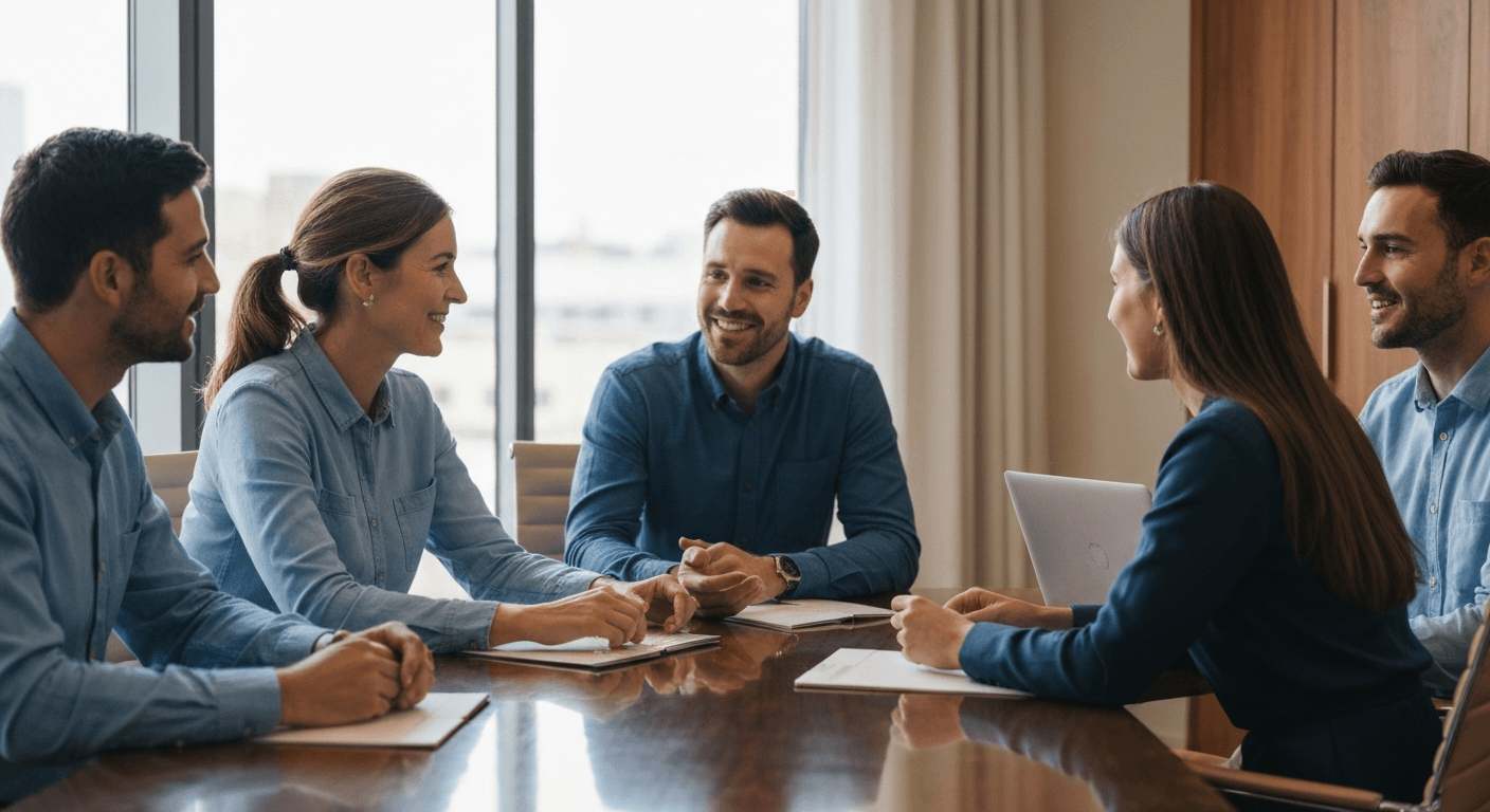 Corporate executive benefits planning meeting