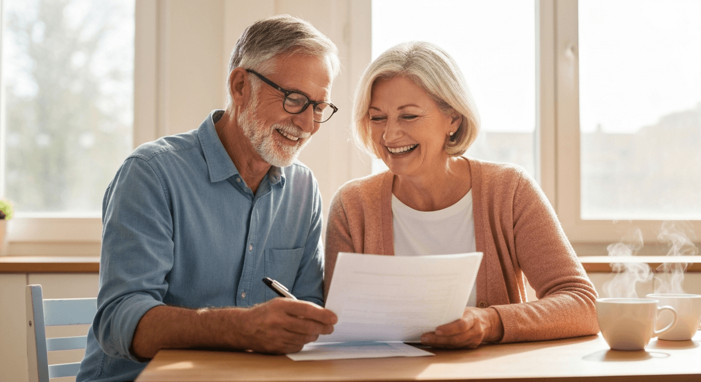 Couple reviewing estate planning coordination documents